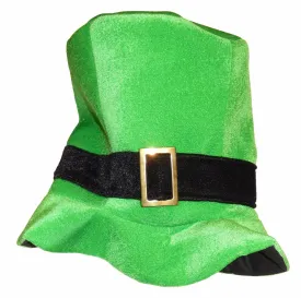 Adults Irish Green Top Hat with Black Band St Patrick’s Fancy Dress Party Hat