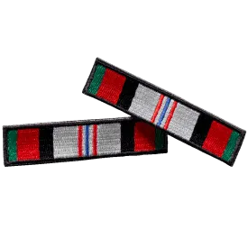 Afghanistan Campaign Ribbon Patch Set