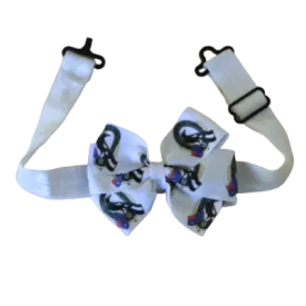 AFL Collingwood Magpies Adjustable Bella Bow Tie