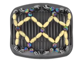 African Butterfly Hair Comb - Ndalena Black Pearl 10