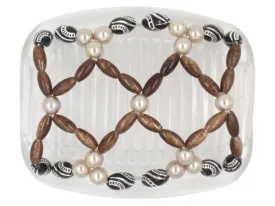 African Butterfly Hair Comb - Ndalena Clear 84