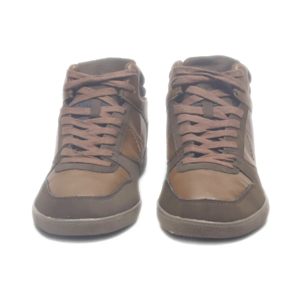 Air & Fresh High-Top Sneakers Leather Brown Colour For Women