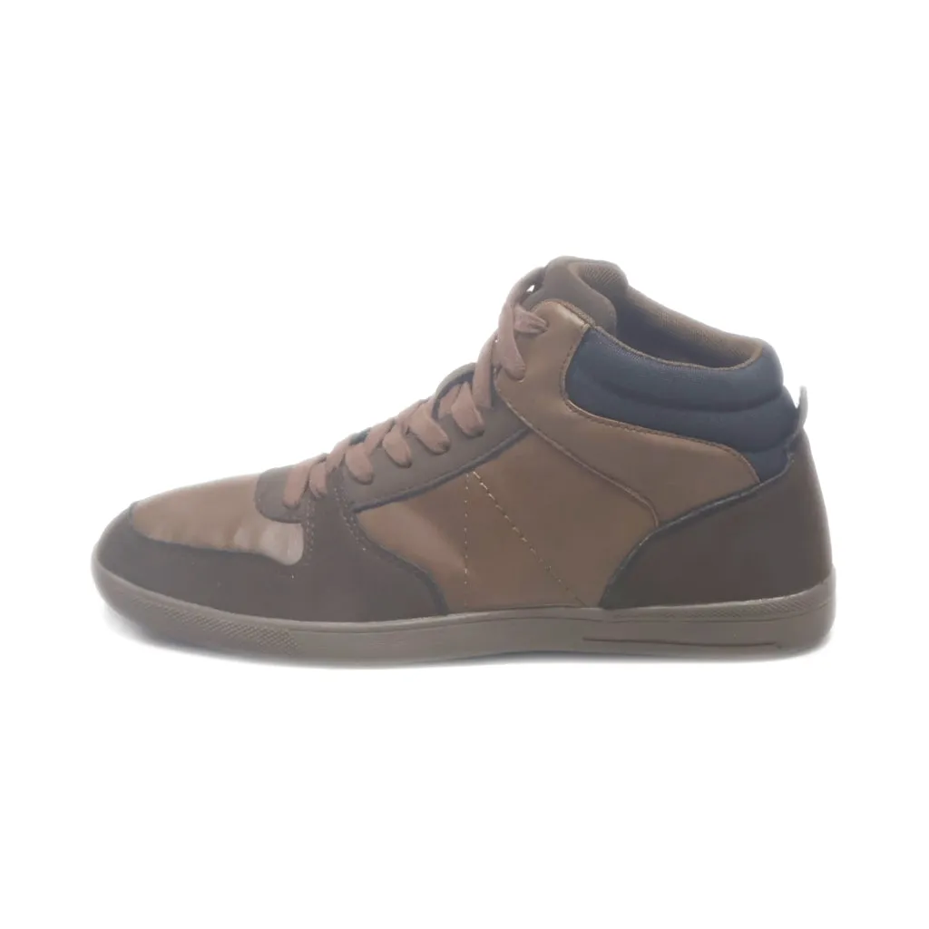 Air & Fresh High-Top Sneakers Leather Brown Colour For Women