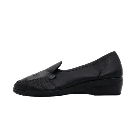 Airsoft Classic Slipon Moccasins Fabric Black Colour For Women