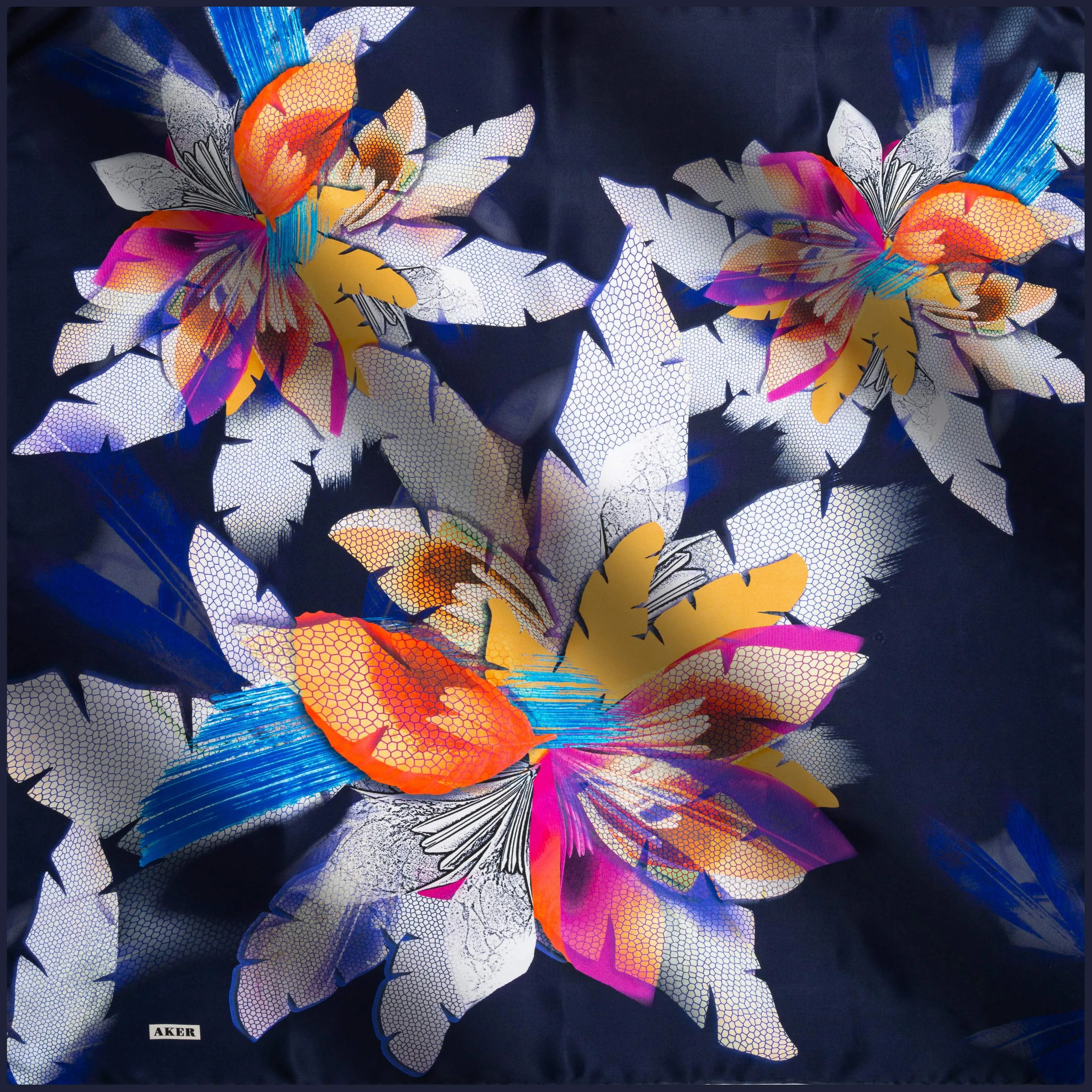 Aker Avanna Floral Turkish Silk Scarf No. 23