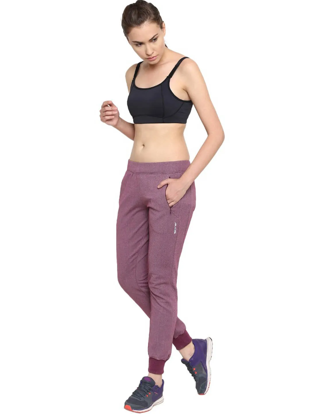 Alcis Women Mauve Joggers 350WPN340