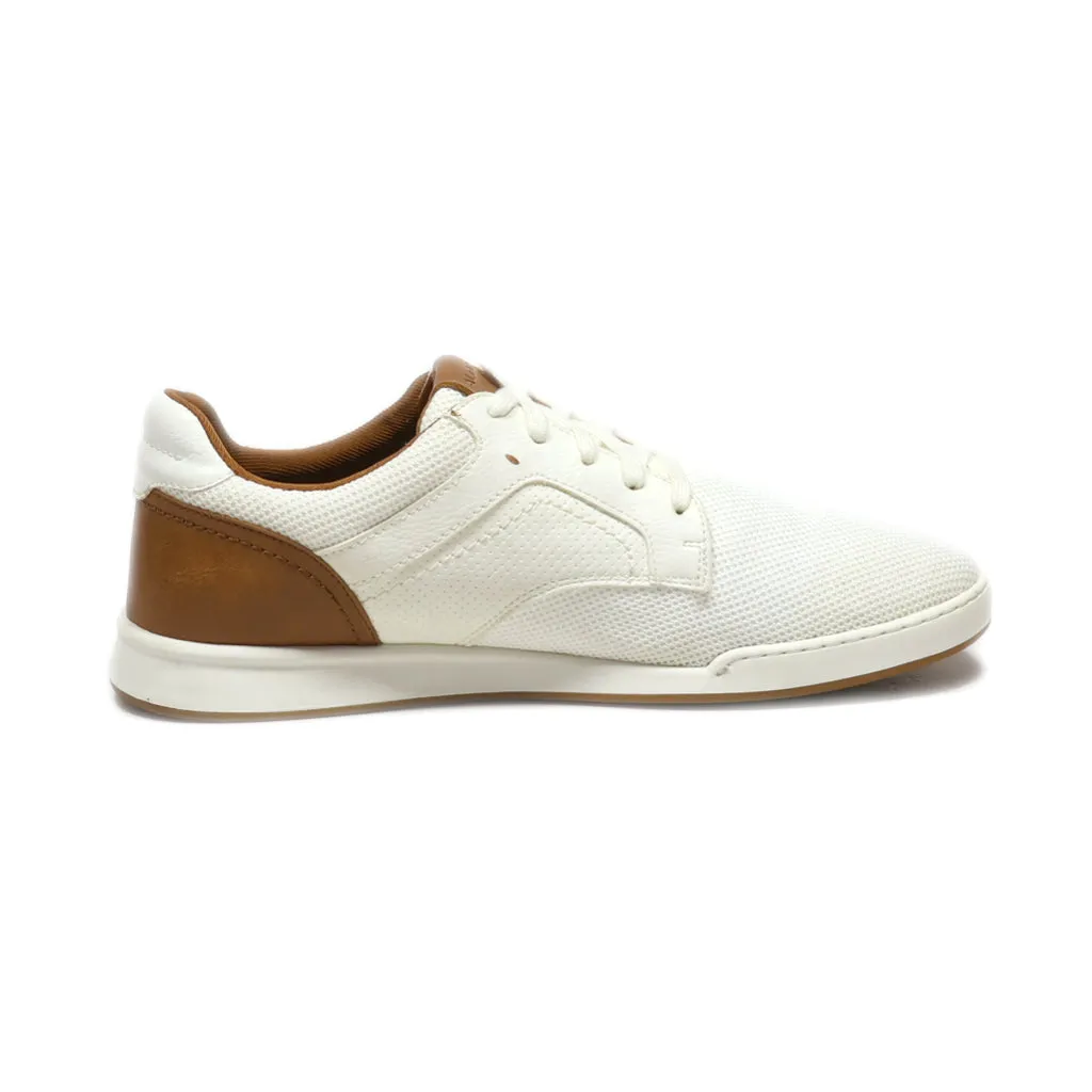 Aldo Casual Lace Ups Fabric White Colour For Men