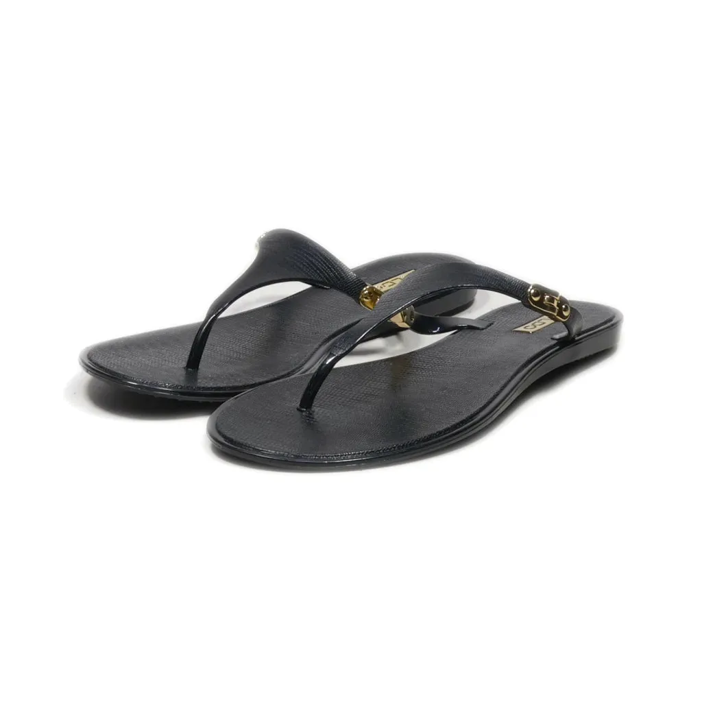 Aldo Flip Flops Fabric Black Colour For Women