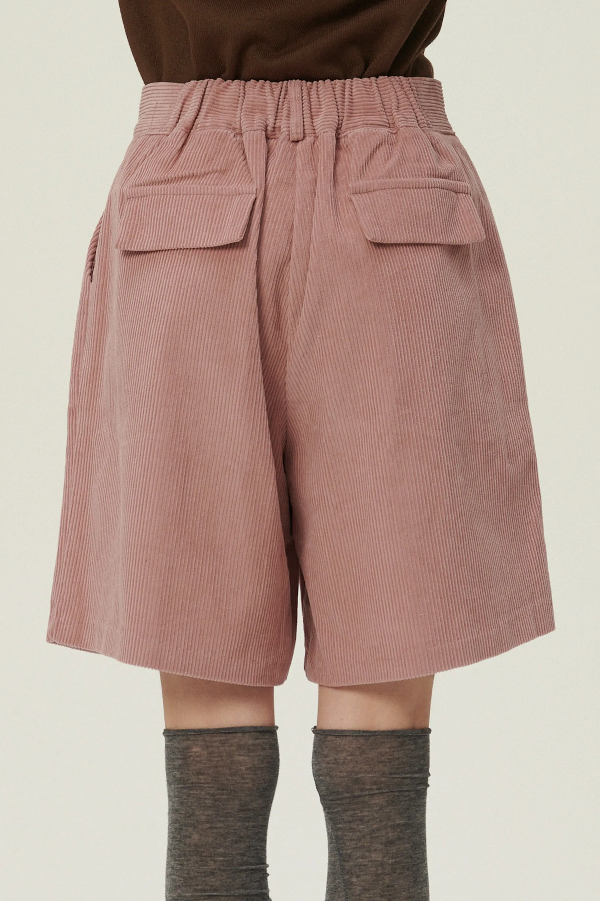 Alena Cord Bermuda Shorts