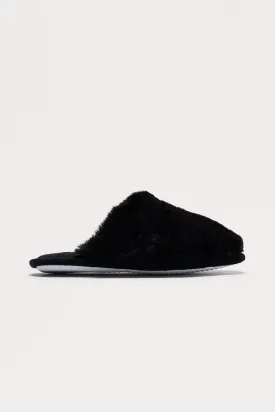 All Fuzzy Slippers - Black