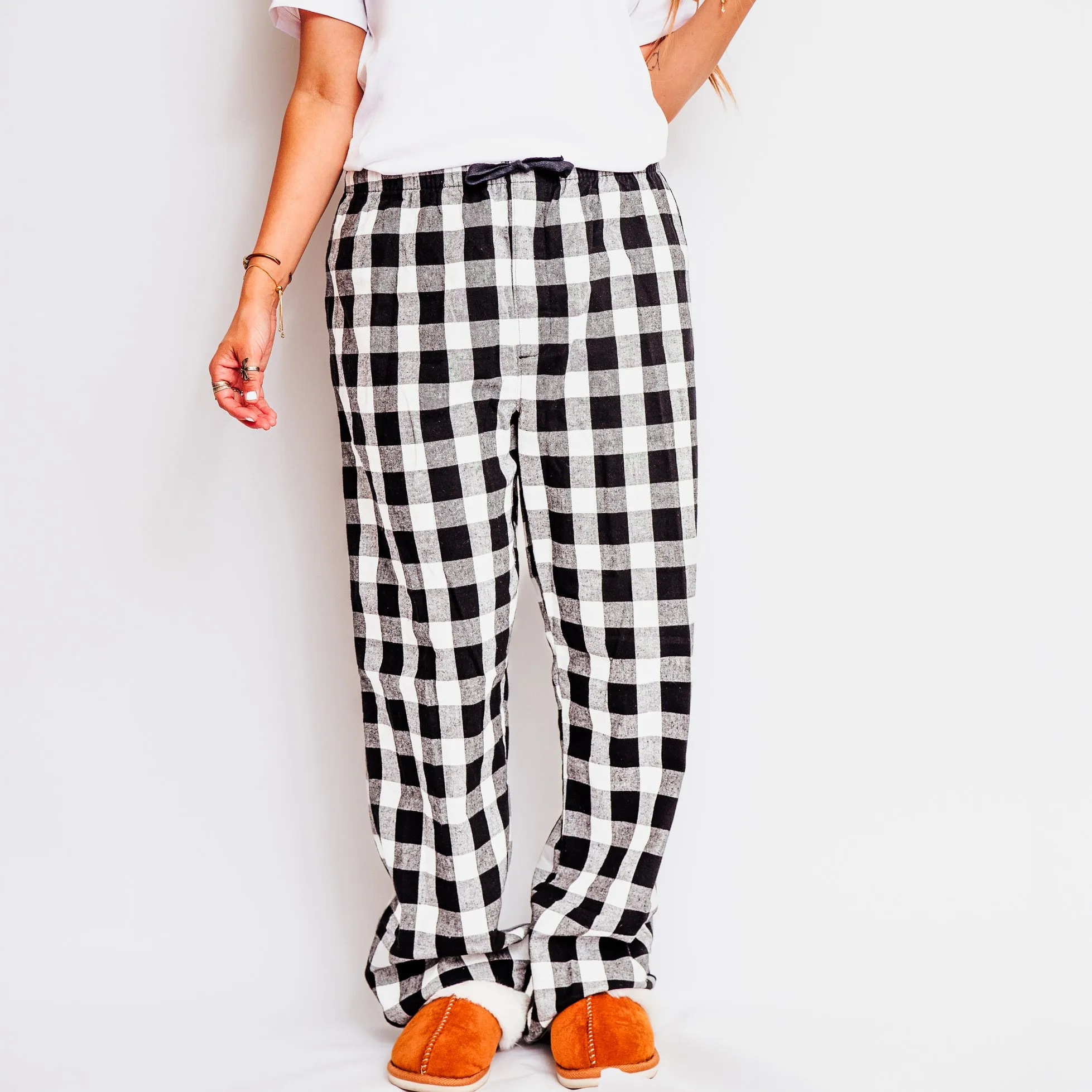 All You Need Is Love | Plaid Pajama Set