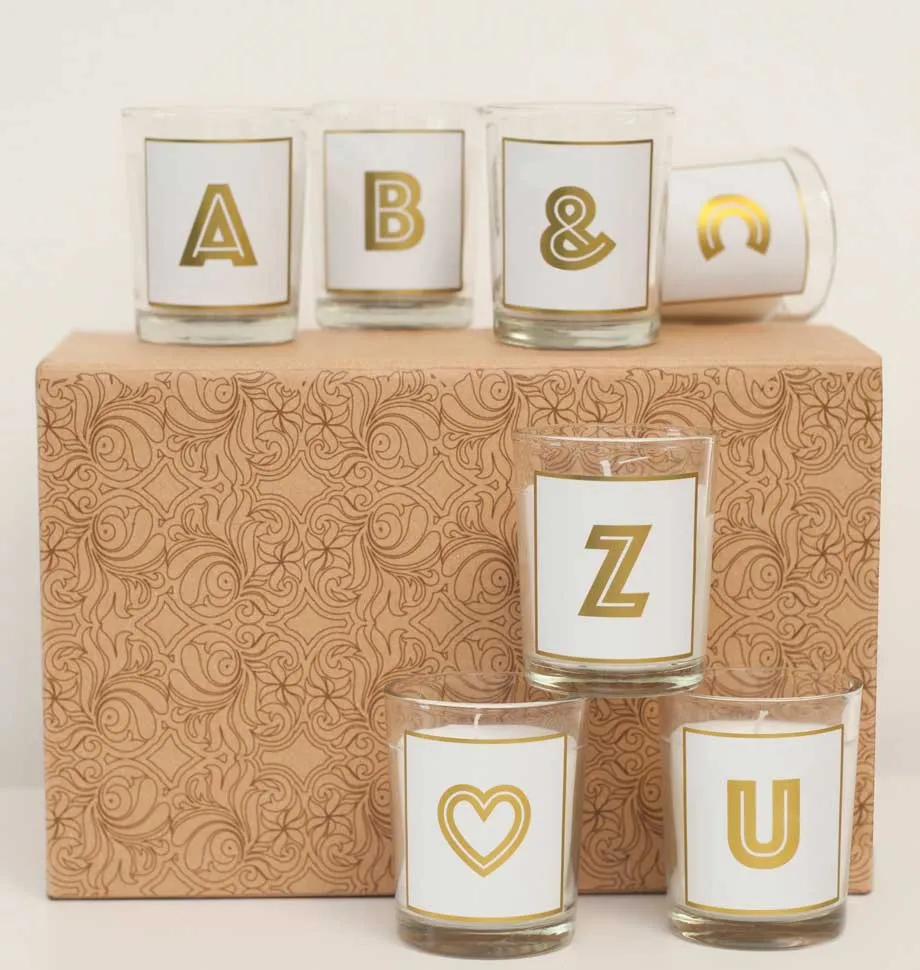 Alphabet Votive Candle - Letter I