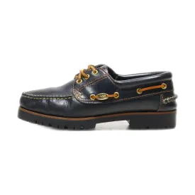 Am Shoe Company Boat Shoes Leather Black Colour For Men