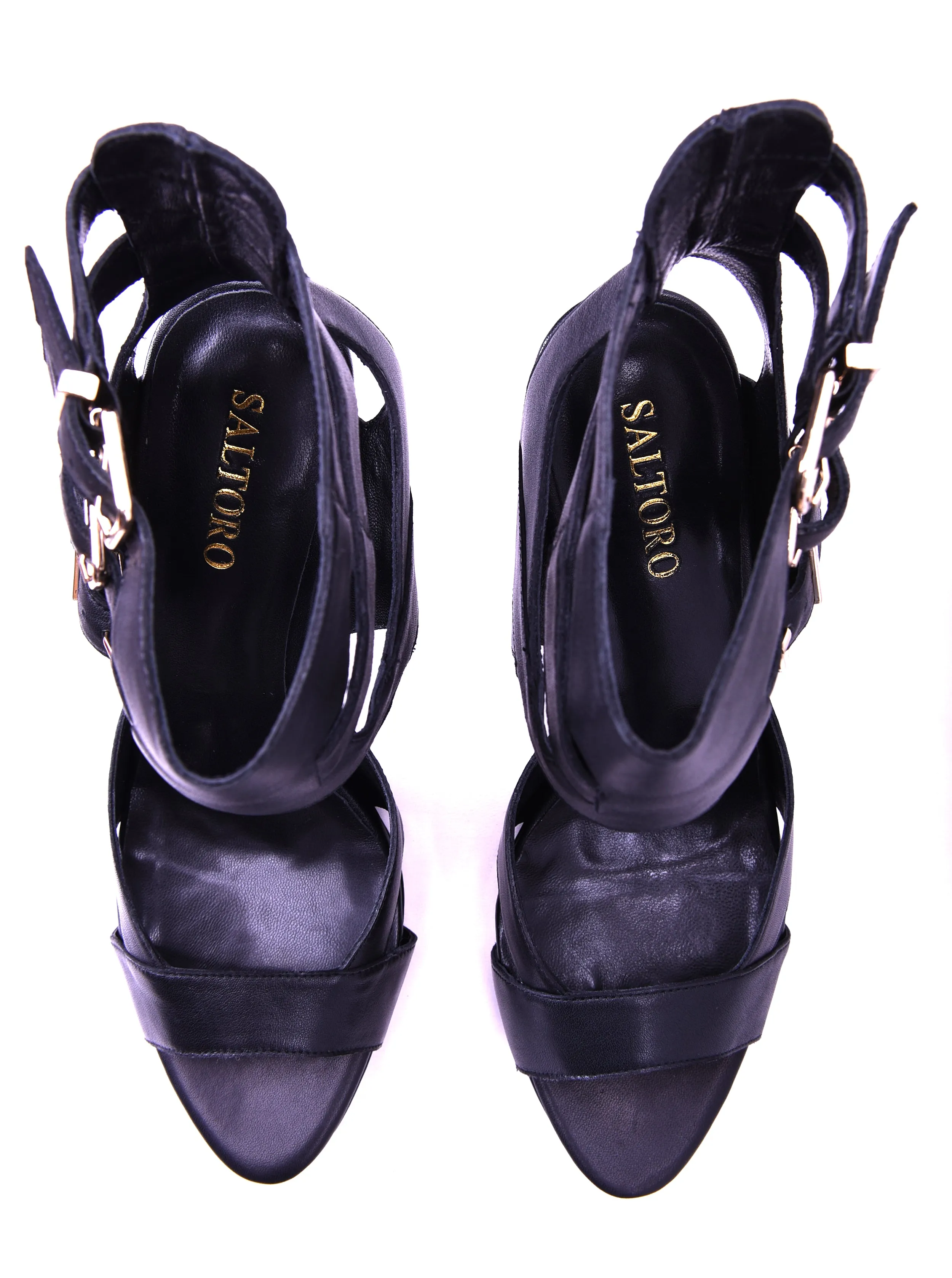 Amelia - Black High Heel Sandals