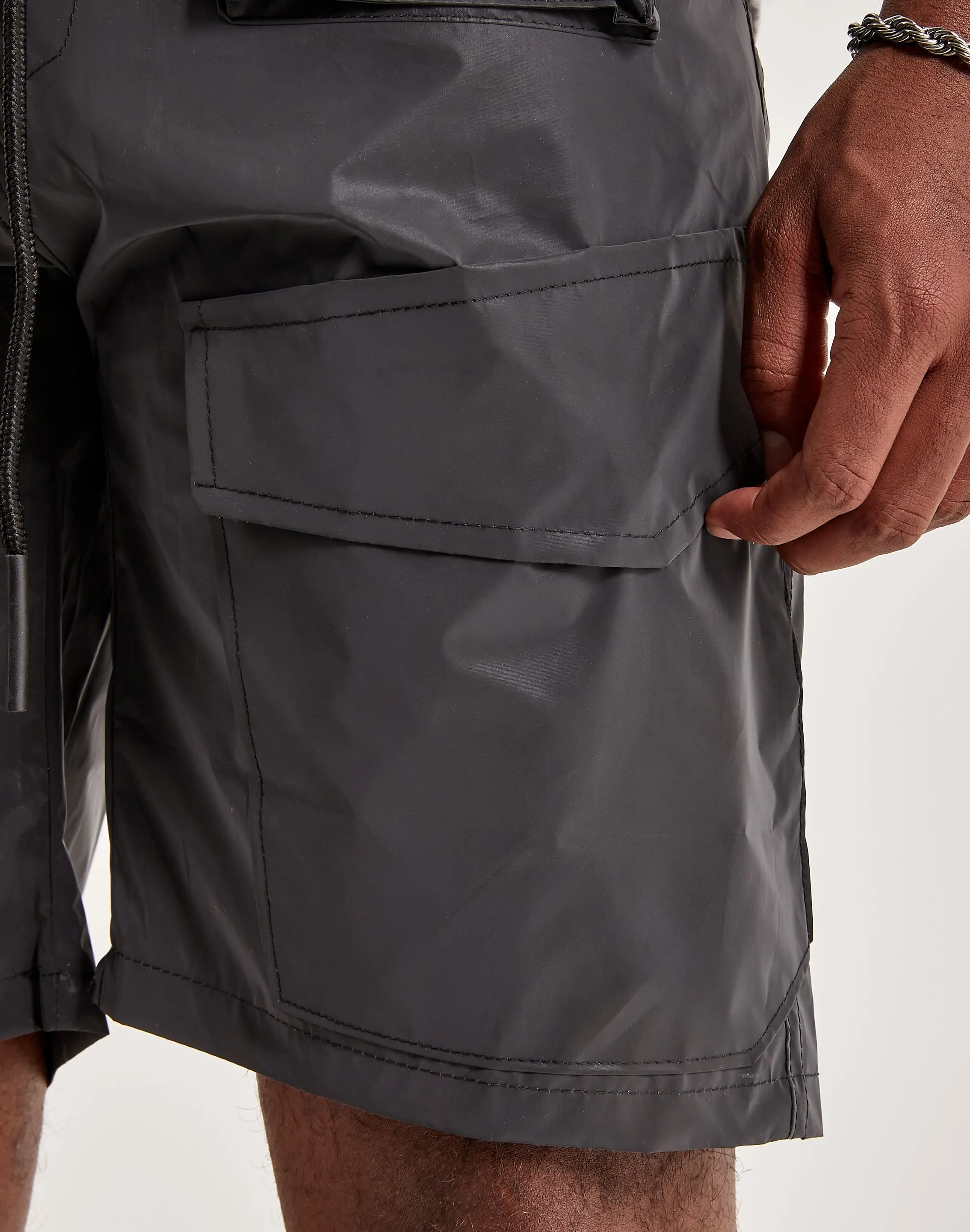 American Stitch 3M Reflective Nylon Shorts