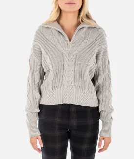 Amherst Cable Sweater - Grey