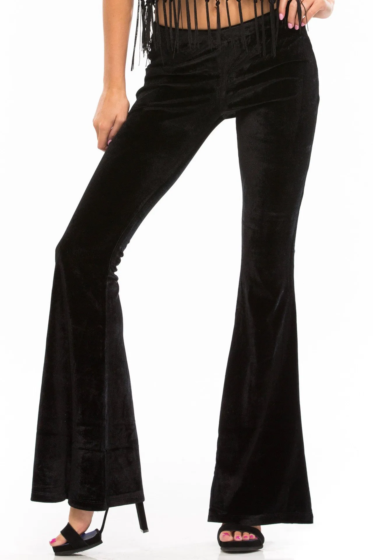 Amina Velvet Flare Pant