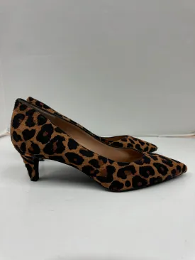 Animal Print Shoes Heels Kitten Inc, Size 8