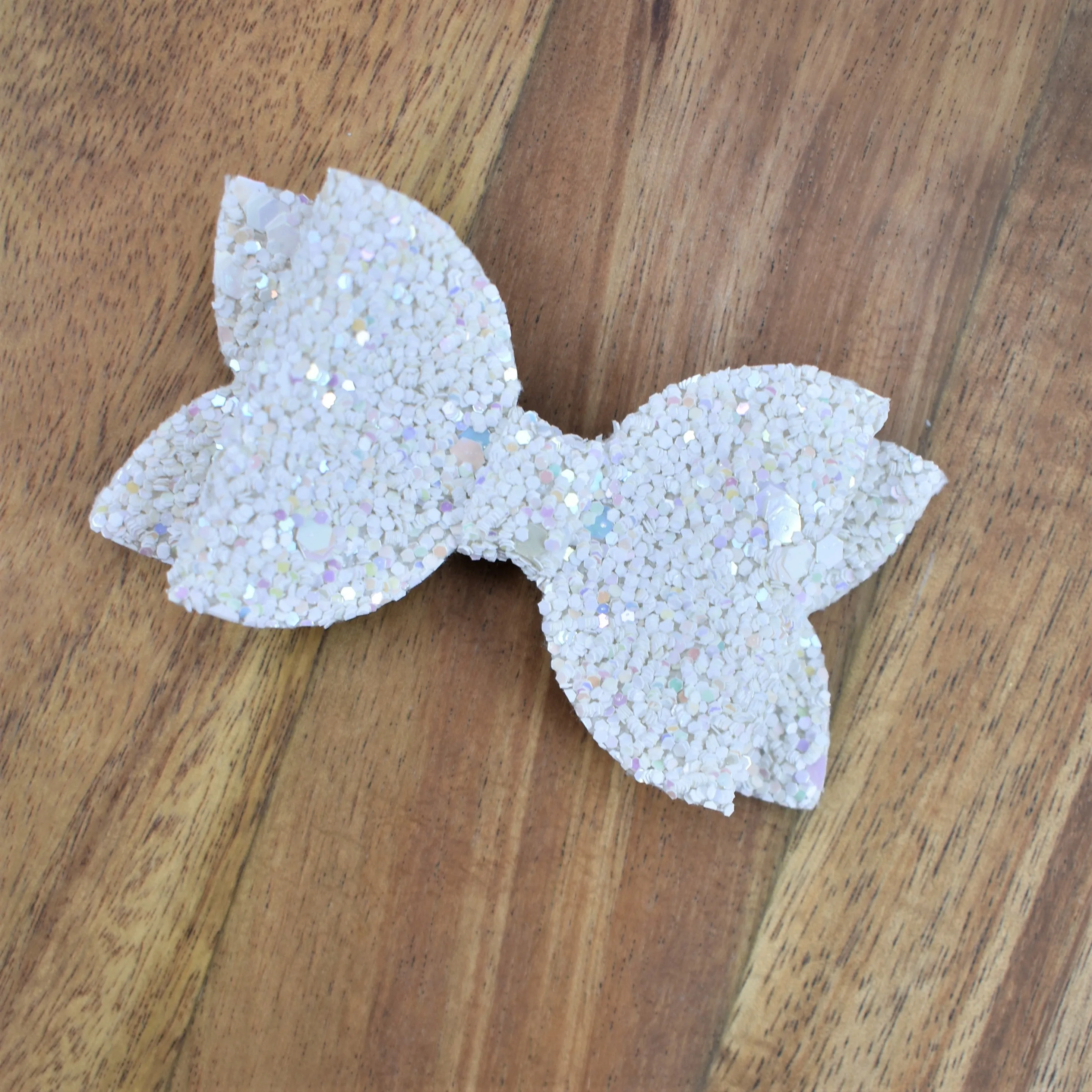 Annabelle Bow Hair Clip - pastel glitter