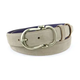 Antelope narrow suede equestrian style belt