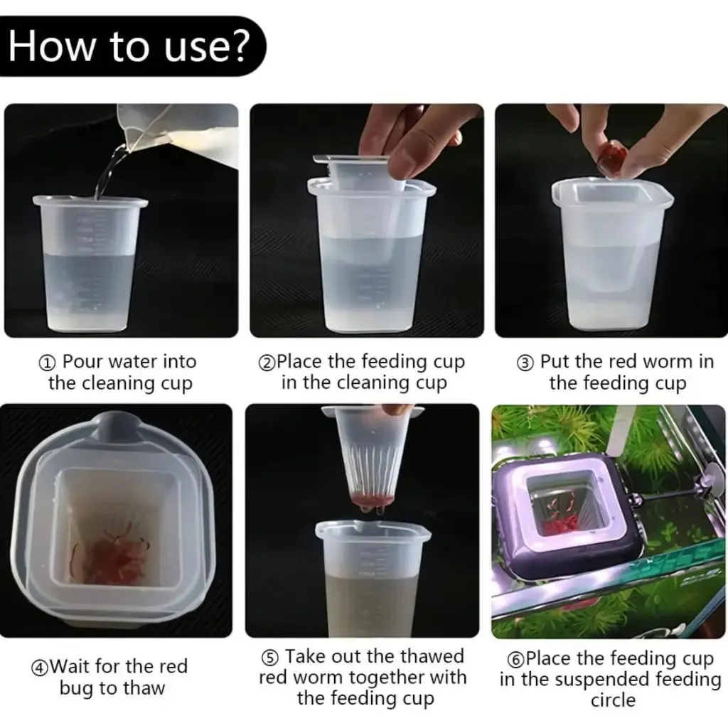 Aquarium Feeding Ring With Feeding Cone & Measuring Cup L( R 20)