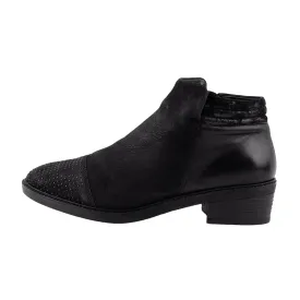 Ara Studded Ankle Boots Leather Black Colour For Women