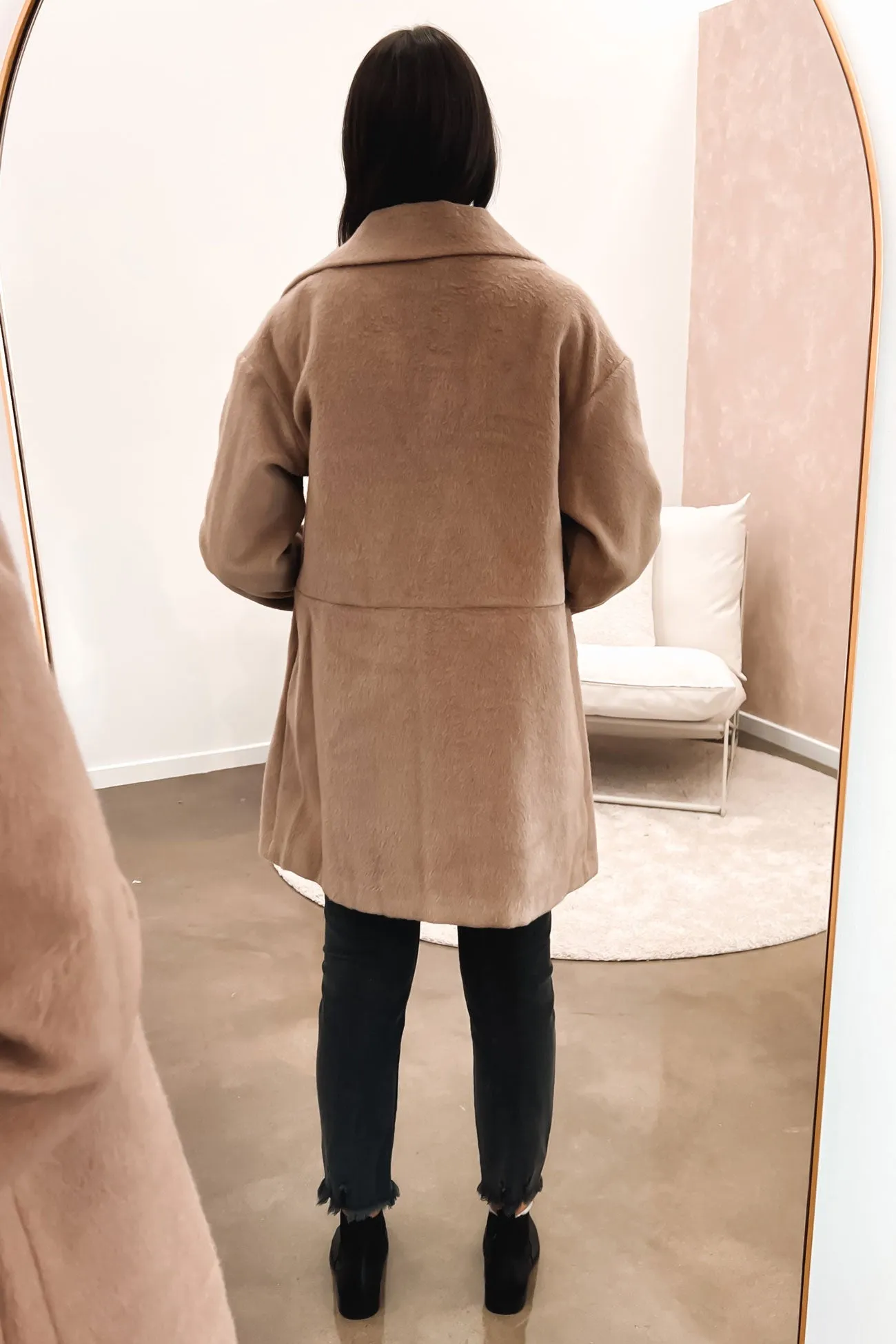 Arden Double Breasted Coat Tan