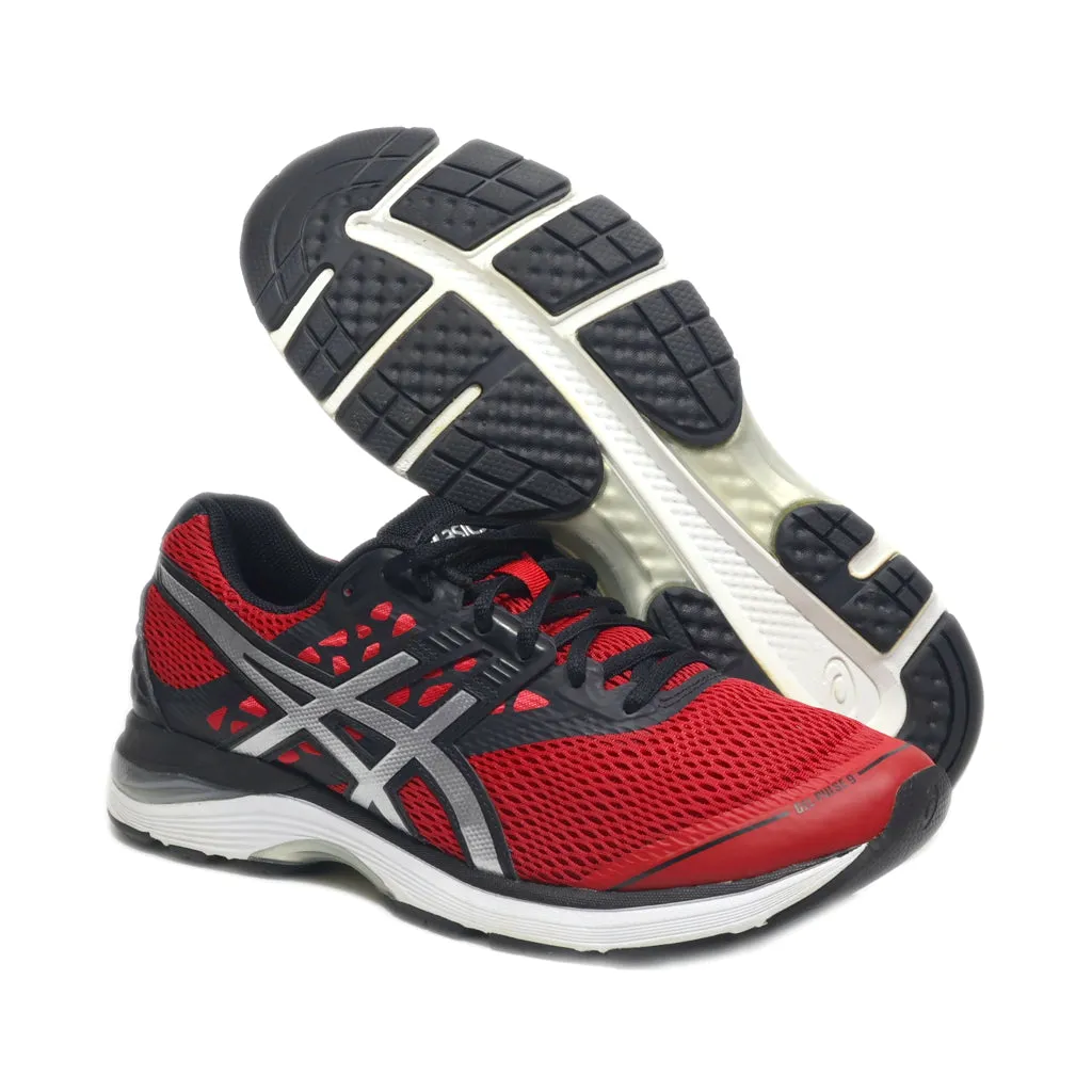 Asics Sport Shoes Leather Red Colour For Men