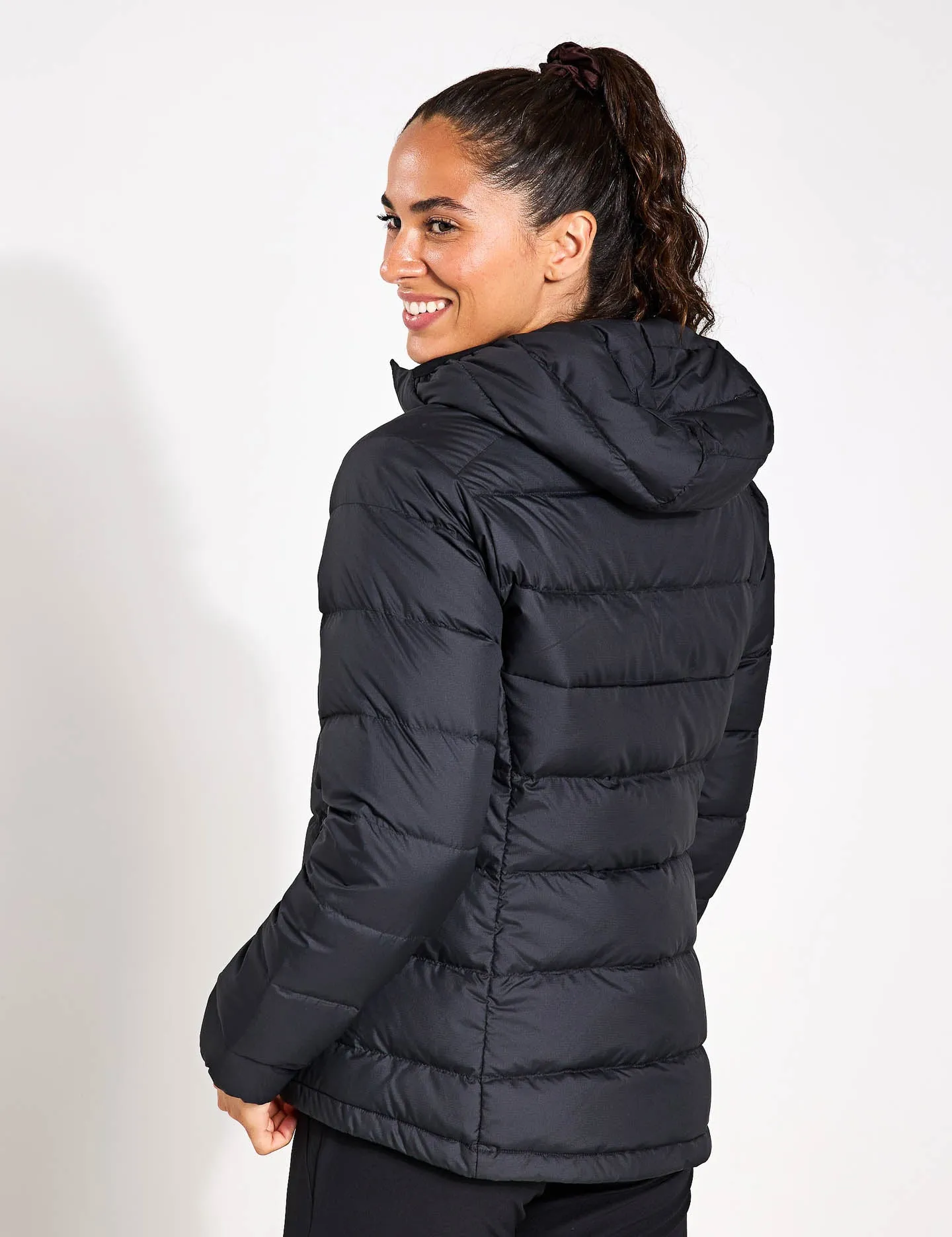 Ather Down Hooded Jacket - Black