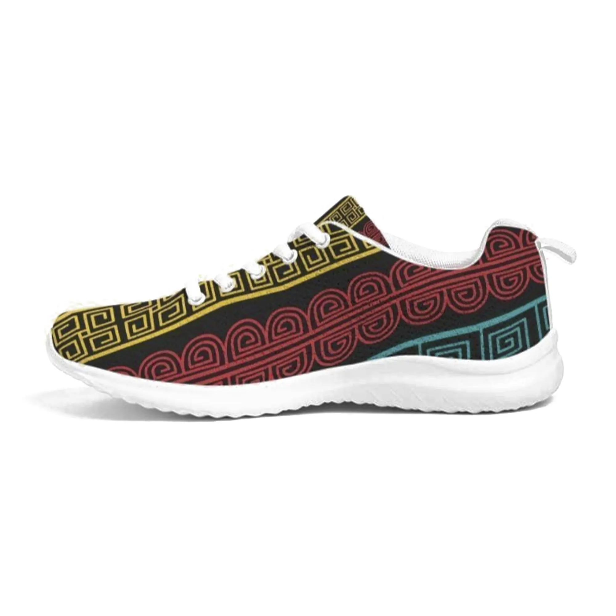 Athletic Sneakers, Low Top Multicolor Canvas Running Sports Shoes,