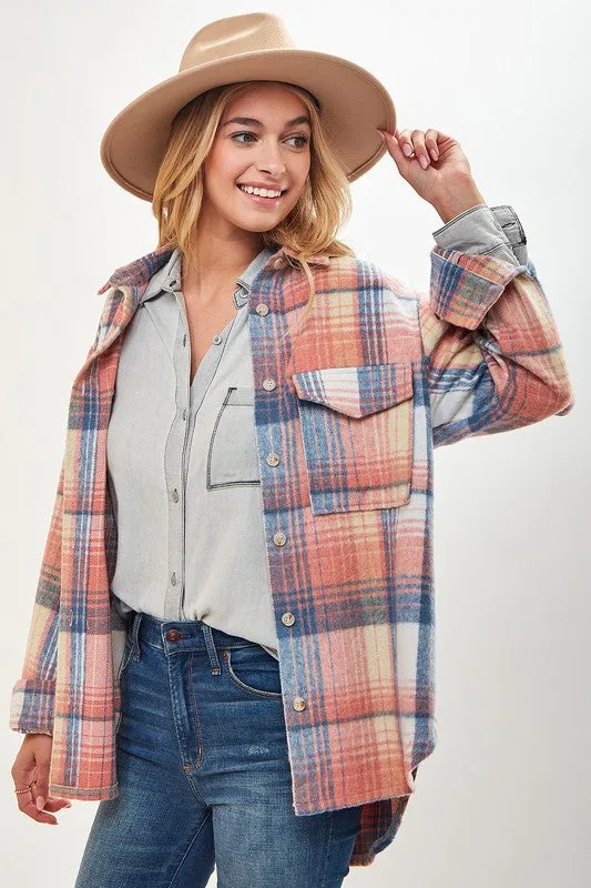 Autumn Plaid Flannel Shirt