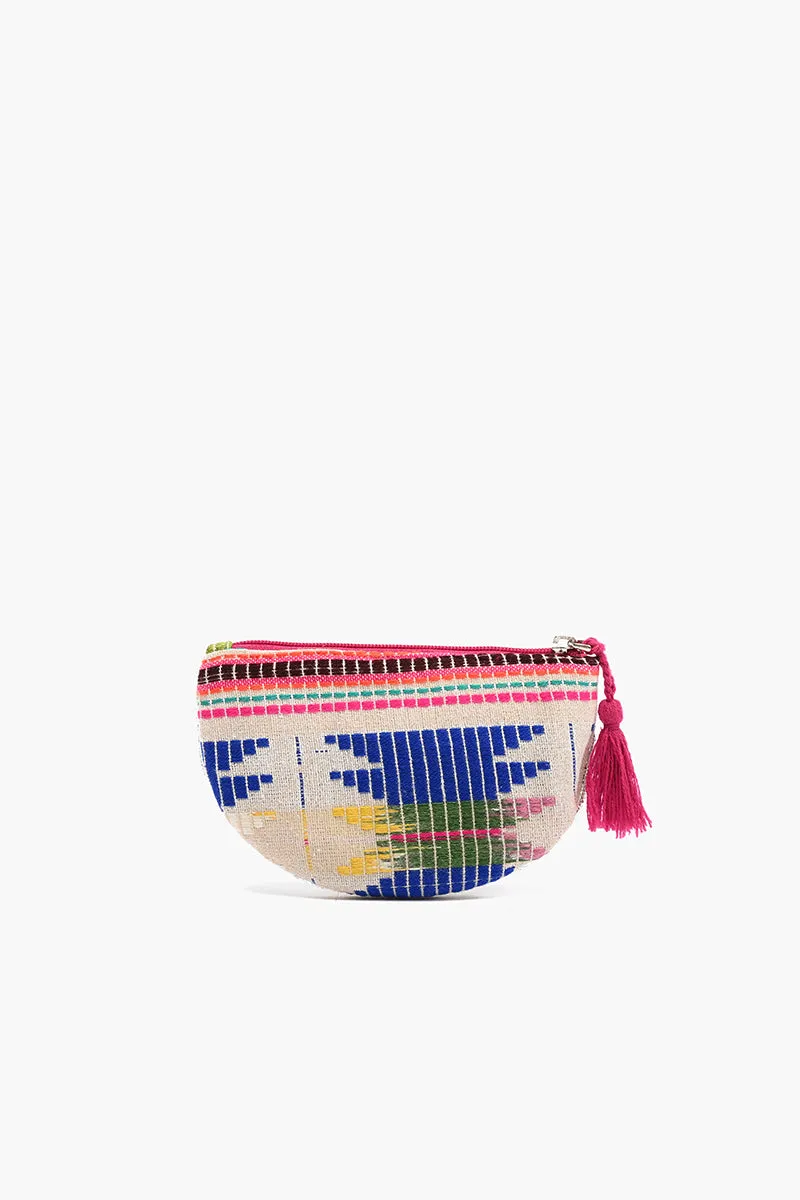 Aztec Embellished Crossbody Pouch with Coin Pouch