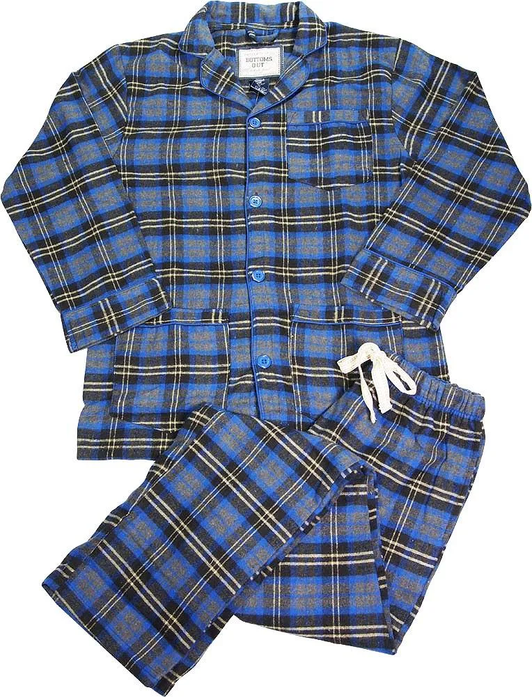 B O P J - Mens Long Sleeve Flannel Pajamas