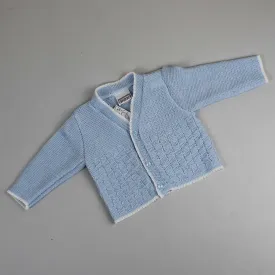 Baby Boys Knitted Cardigan - Blue