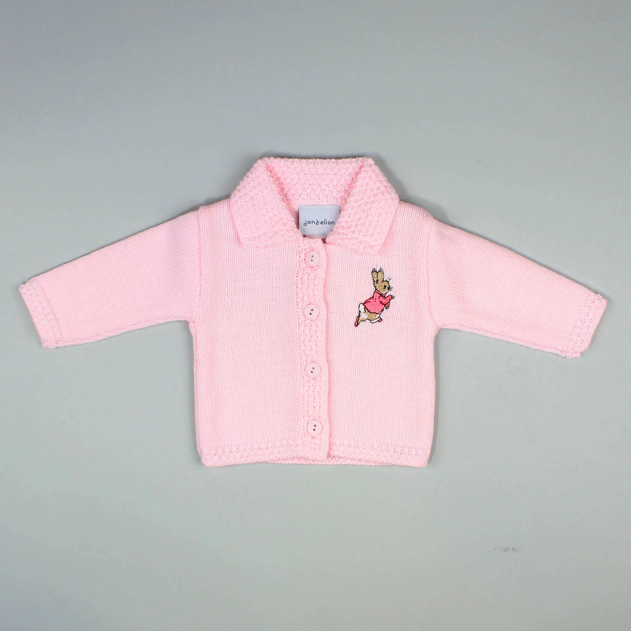 Baby Girls Cardigan With Rabbit Embroidery