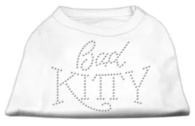 Bad Kitty Rhinestud Shirt White S (10)