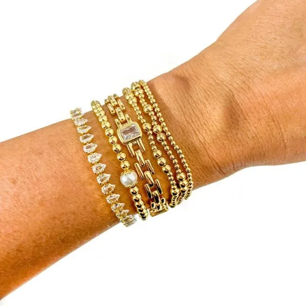 Baguette Watch Link Bracelet