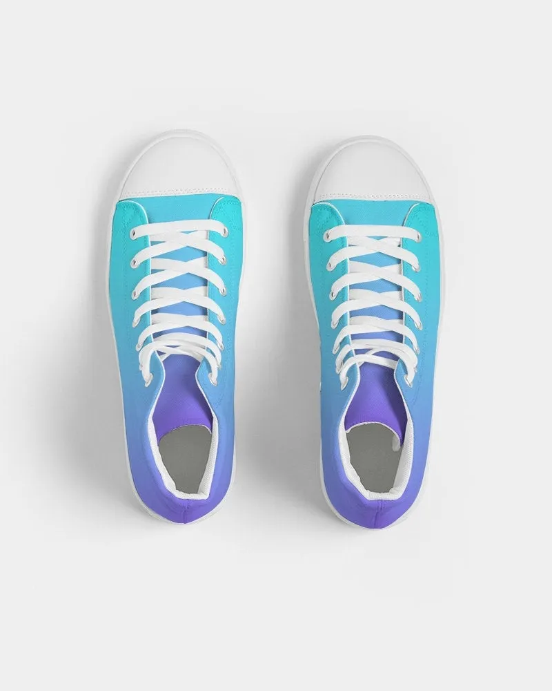 Bahama Blue Ombre Hightop Sneakers