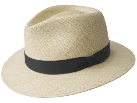 Bailey Brooks Panama Straw Fedora Hat