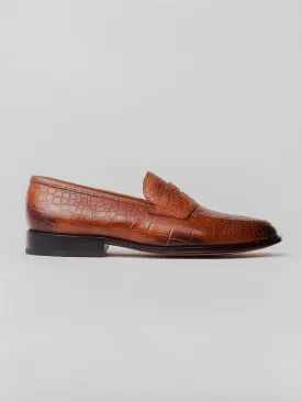 Balaclava Embossed Loafer - Brown