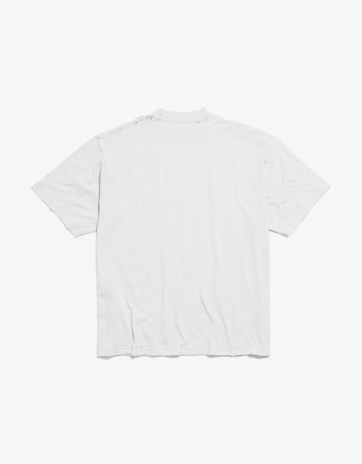 Balenciaga White Paris Liberty Medium Fit T-Shirt