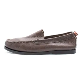 Bally Carbo Slip On Loafers Leather Brown Colour For Men