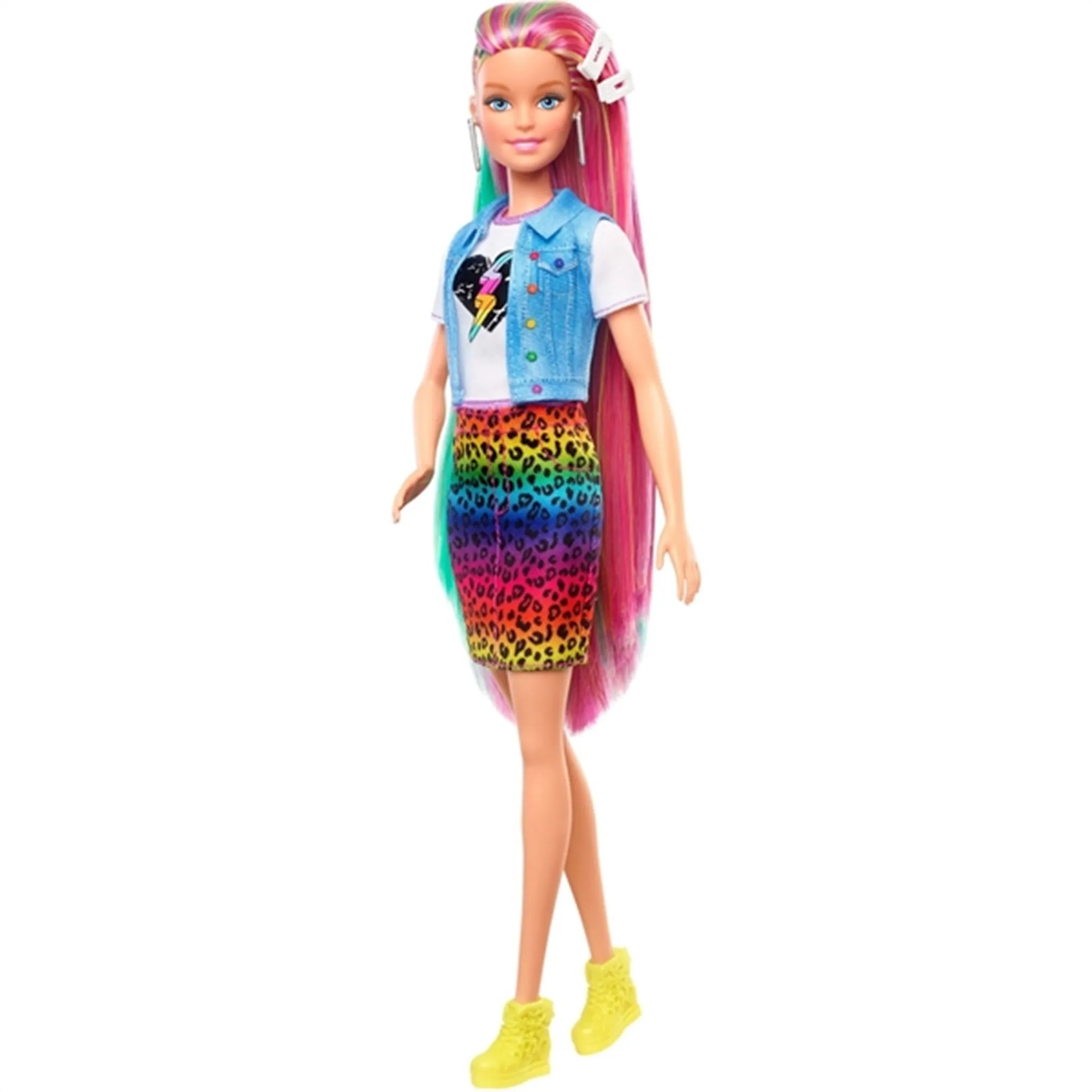 Barbie® Hair Feature Doll Leopard Rainbow