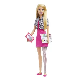 Barbie Interior Designer 12 Inch Fashion Doll with Blonde Hair, Prosthetic Leg & Accessories