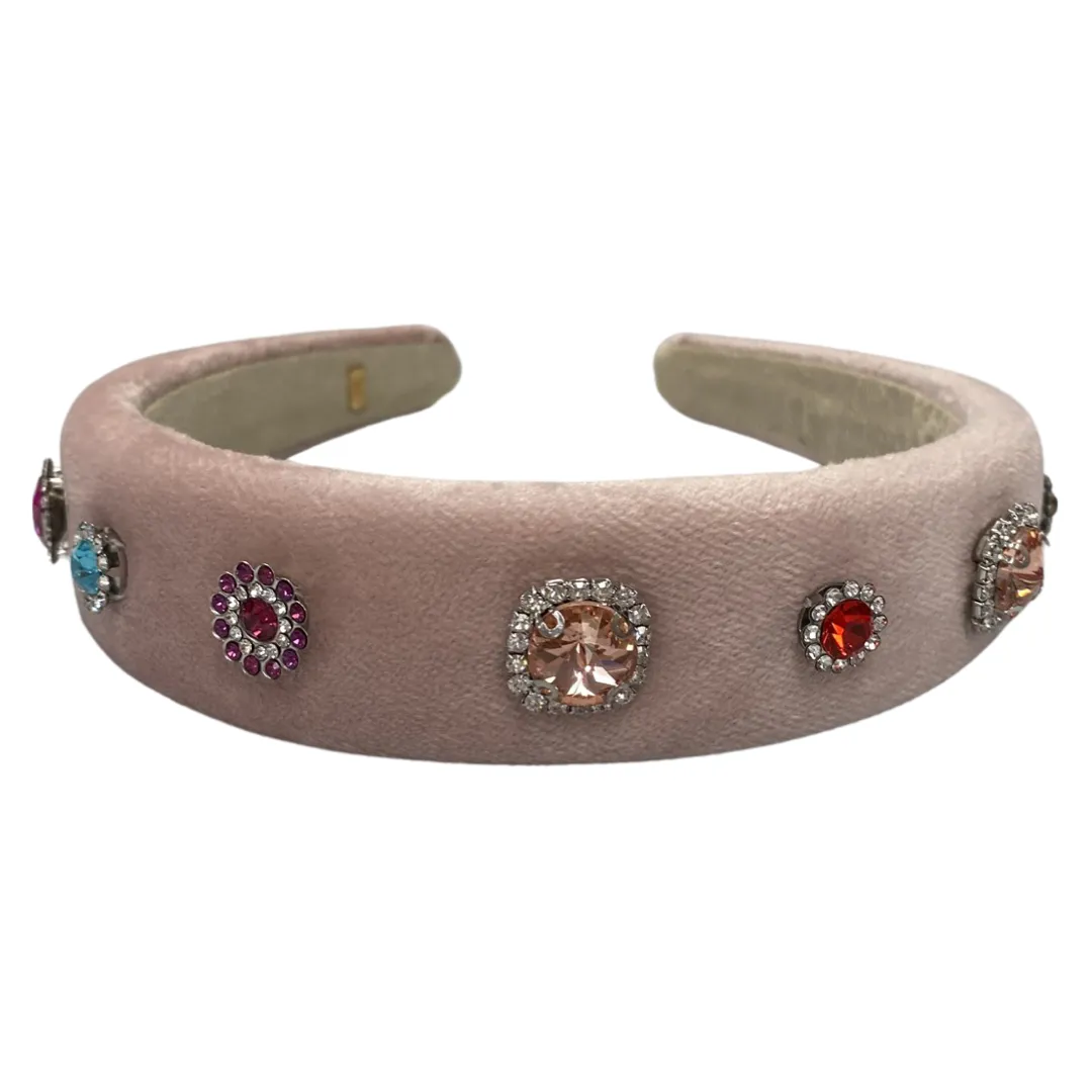 Bari Lynn Velvet Headband with Jewels - 3 Colors