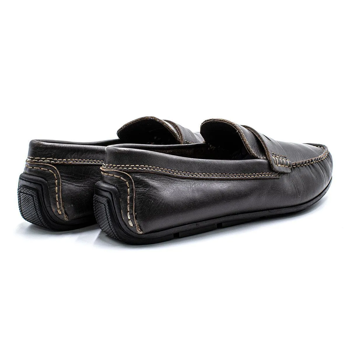 Bata Casual Loafers Leather Brown Colour For Men