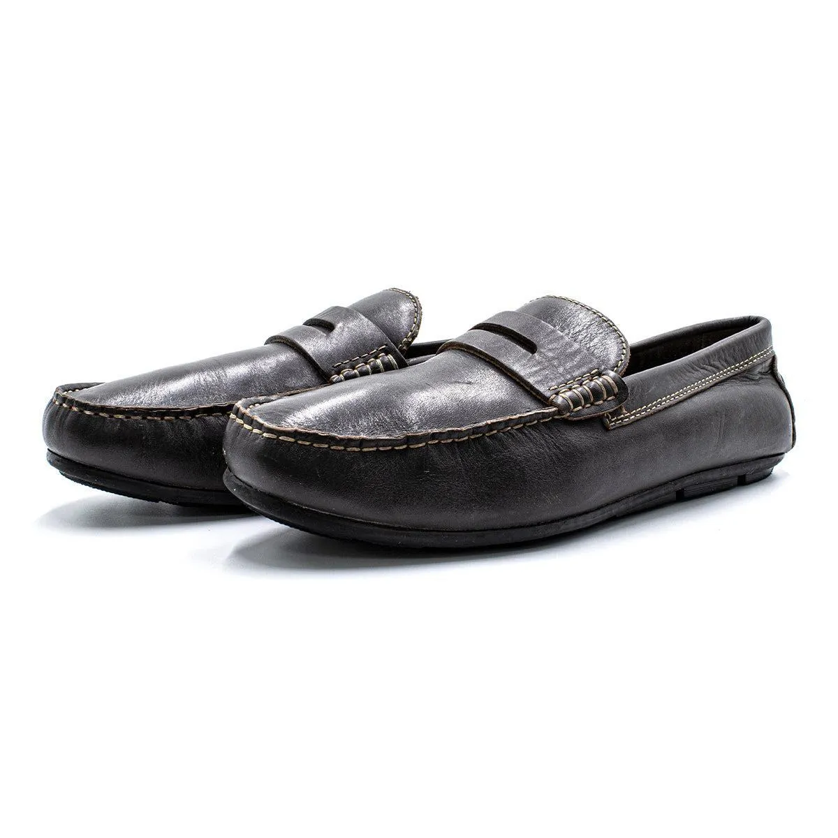 Bata Casual Loafers Leather Brown Colour For Men