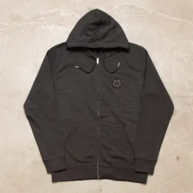 BB Smiley Crest - Zipped Hood - Anthracite