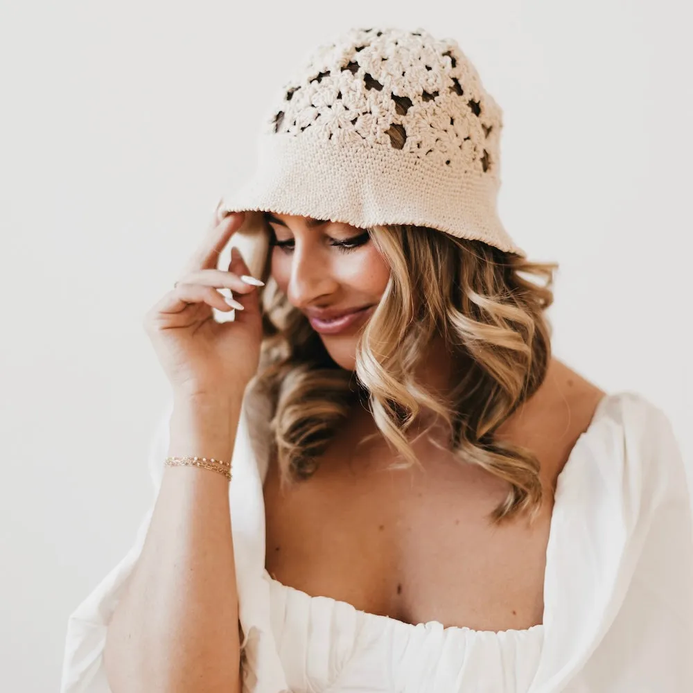 Beachly Crochet Summer Bucket Hat