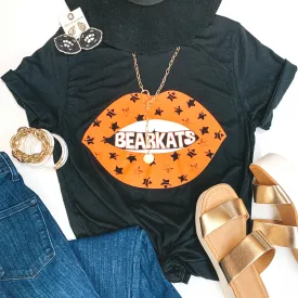 Bearkat Game Day | Bearkats Star Print Lips Short Sleeve Graphic tee in Black